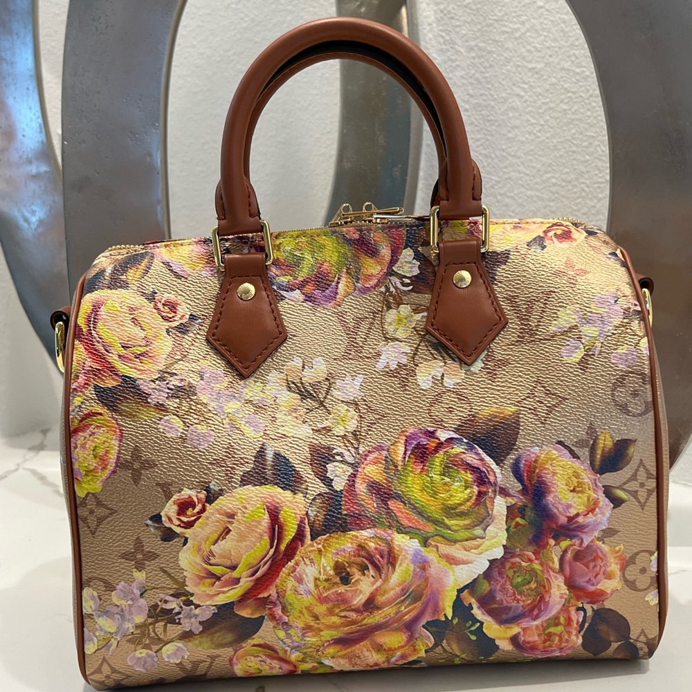 BRAND NEW GARDEN SPEEDY 25 Louis Vuitton flower monogram 🥳 RARE 🤩 AUTHENTIC - Picture 7 of 10